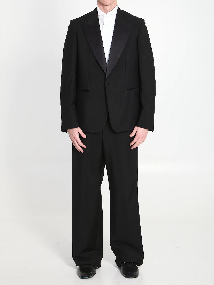 Fine mohair wool fabric suit
