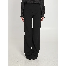 Technical stretch wool trousers