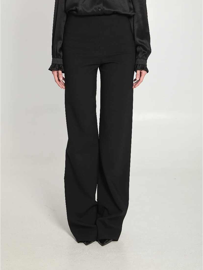 Technical stretch wool trousers