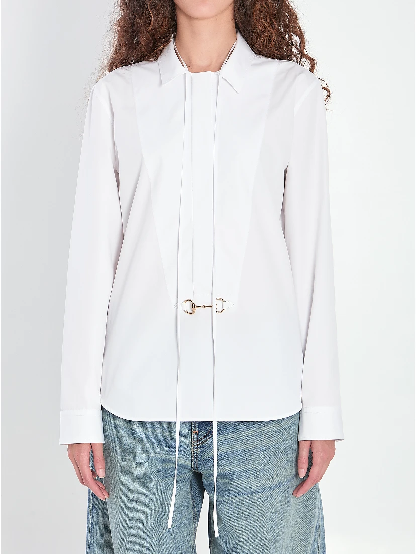 Shirt with Horsebit