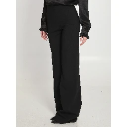 Technical stretch wool trousers