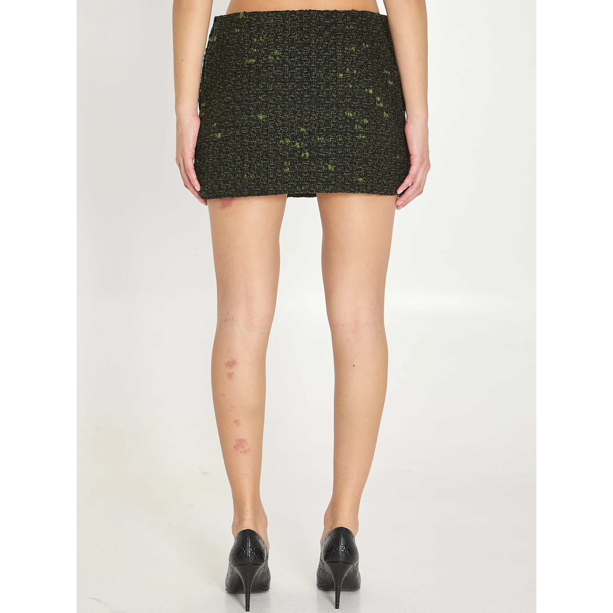 Bouclé wool skirt