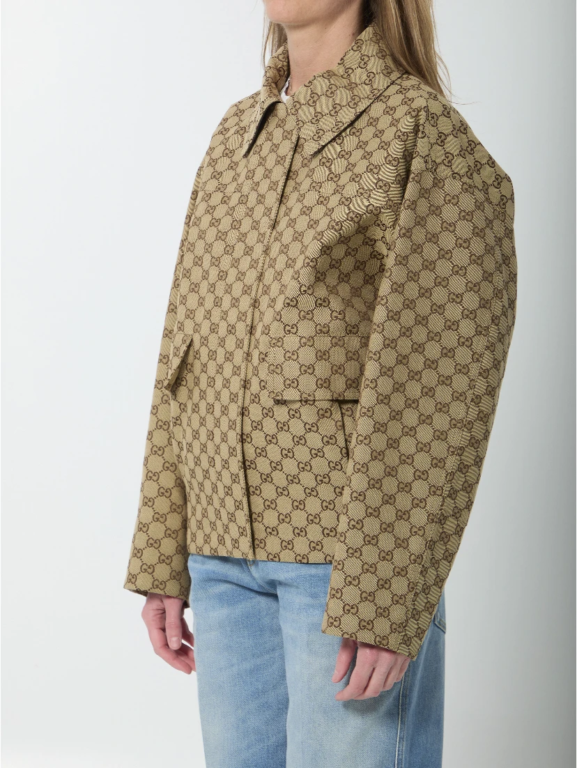 GG fabric bomber jacket
