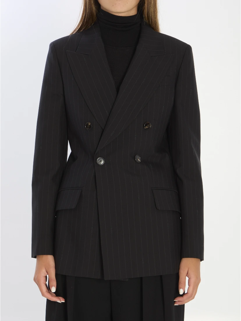 Double-breasted wool jacket