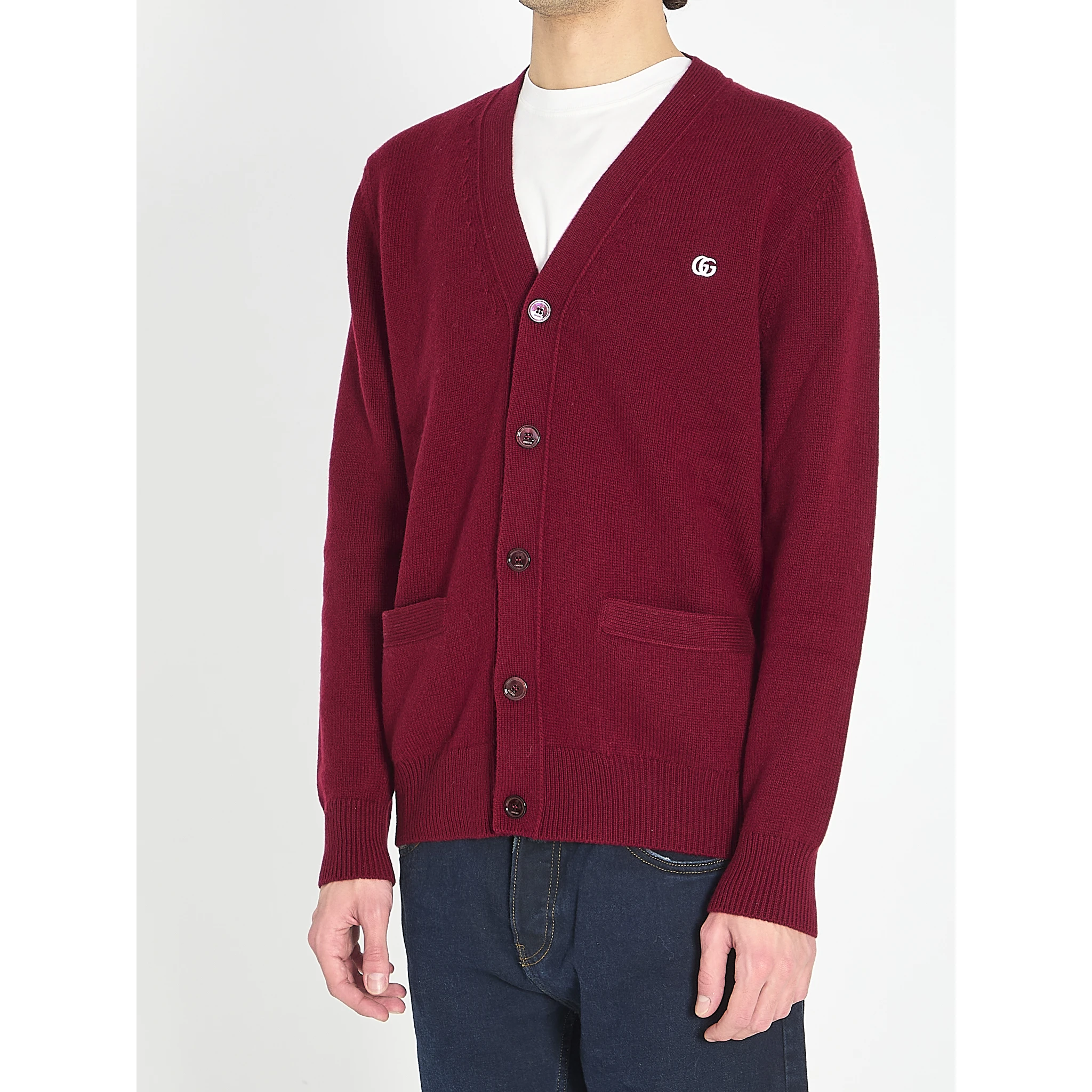 Cardigan in wool and cashmere