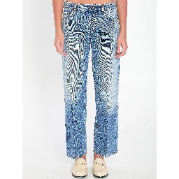 Straight-cut jeans