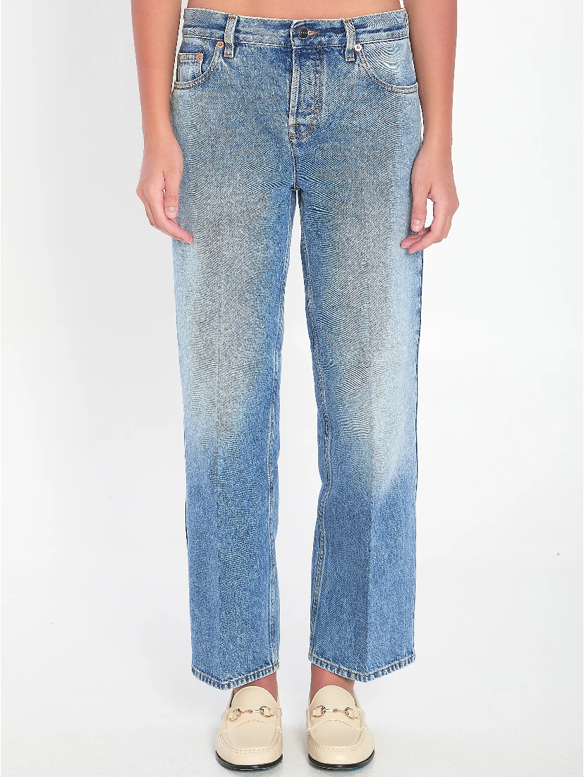 Straight-cut jeans