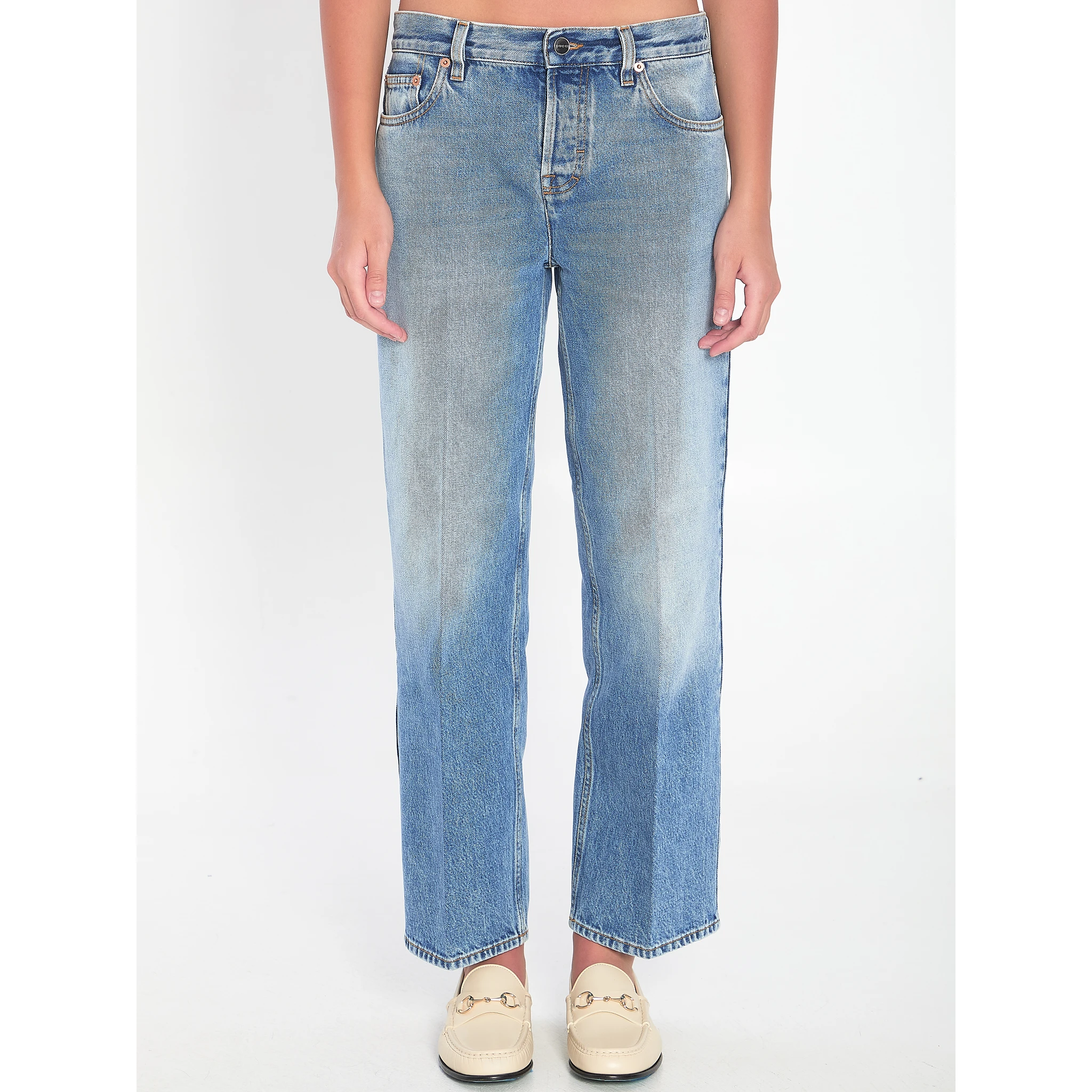 Straight-cut jeans