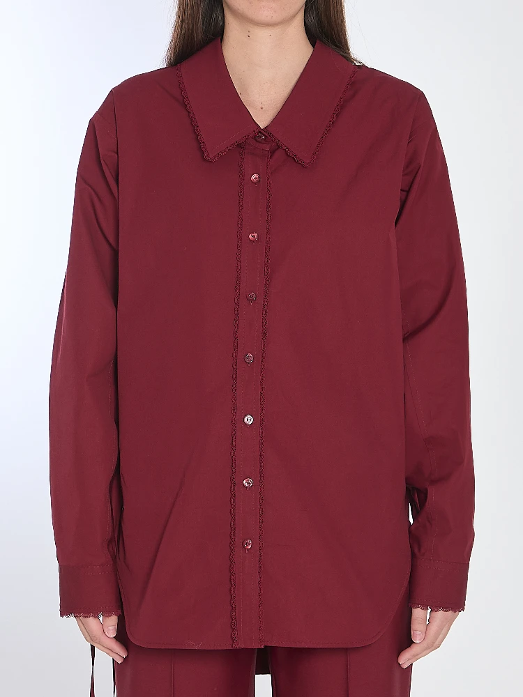 Shirt with ties