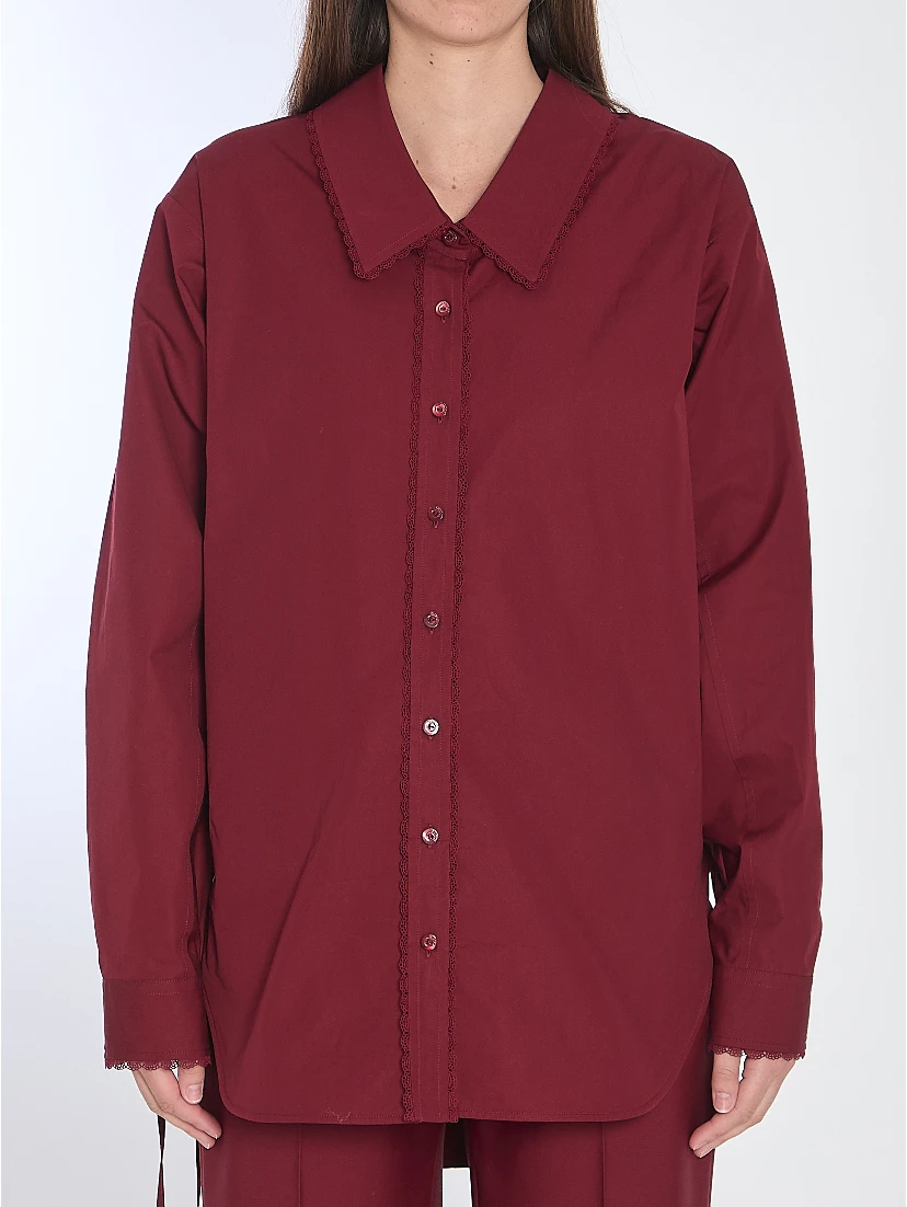 Shirt with ties