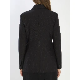 Double-breasted wool jacket