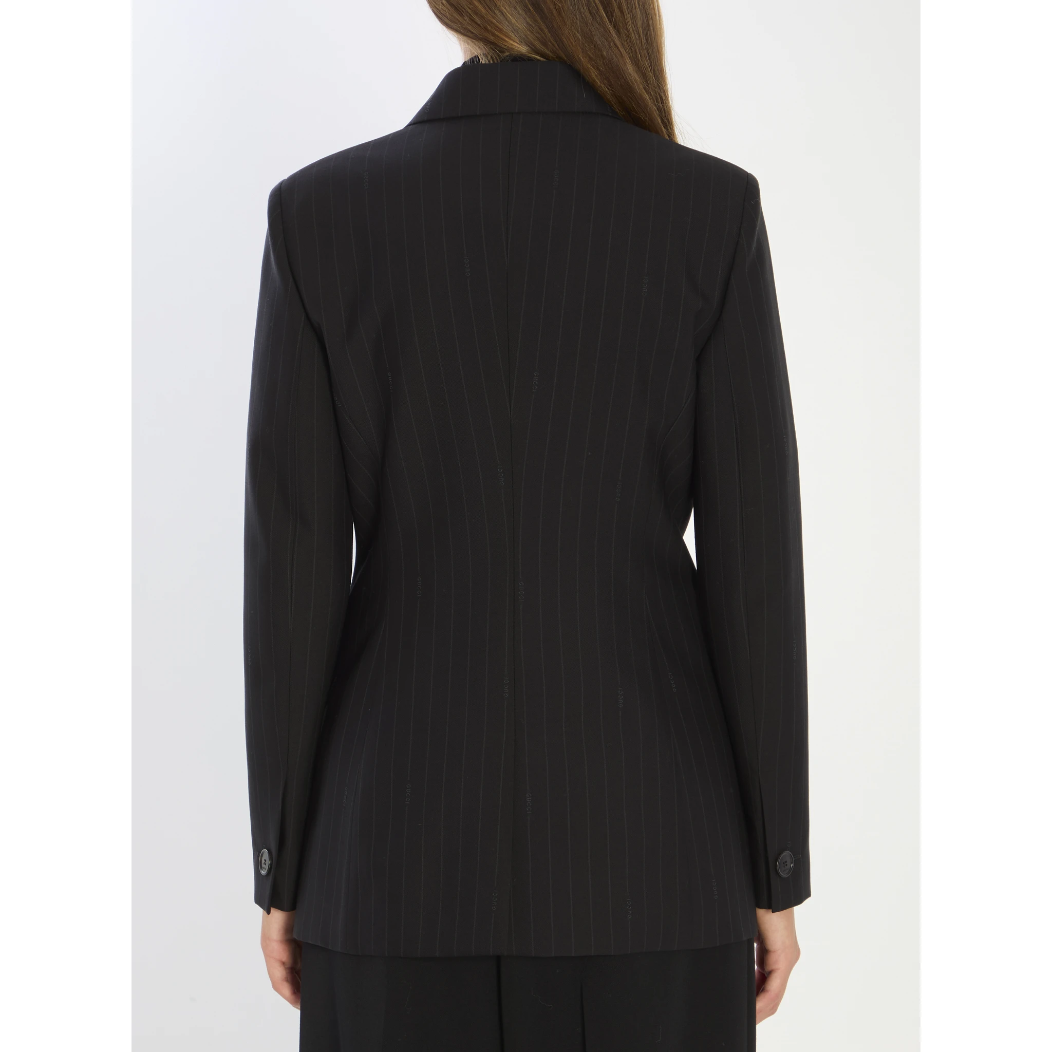Double-breasted wool jacket