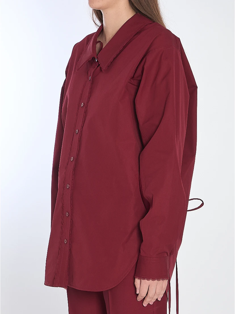 Shirt with ties
