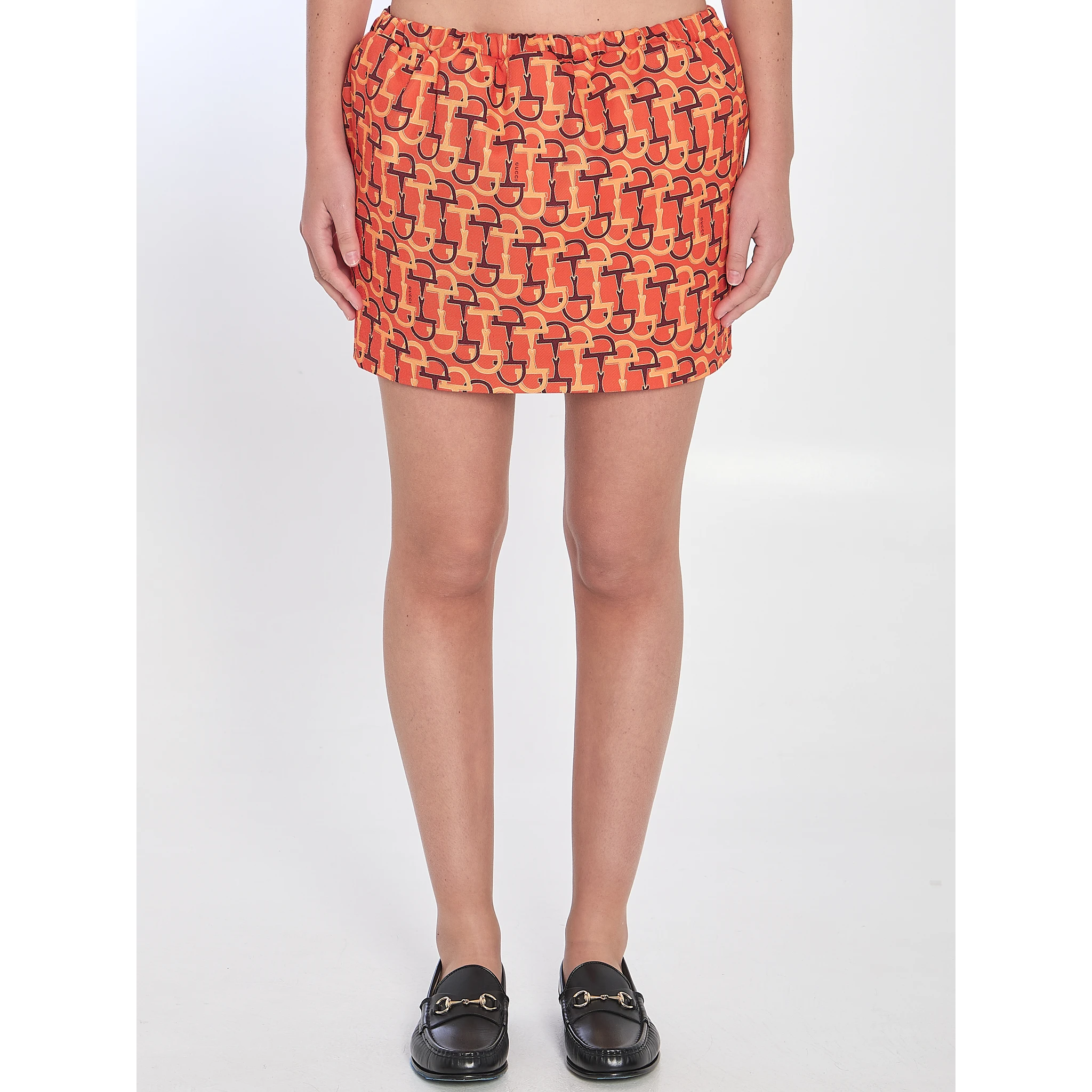 Printed mini skirt