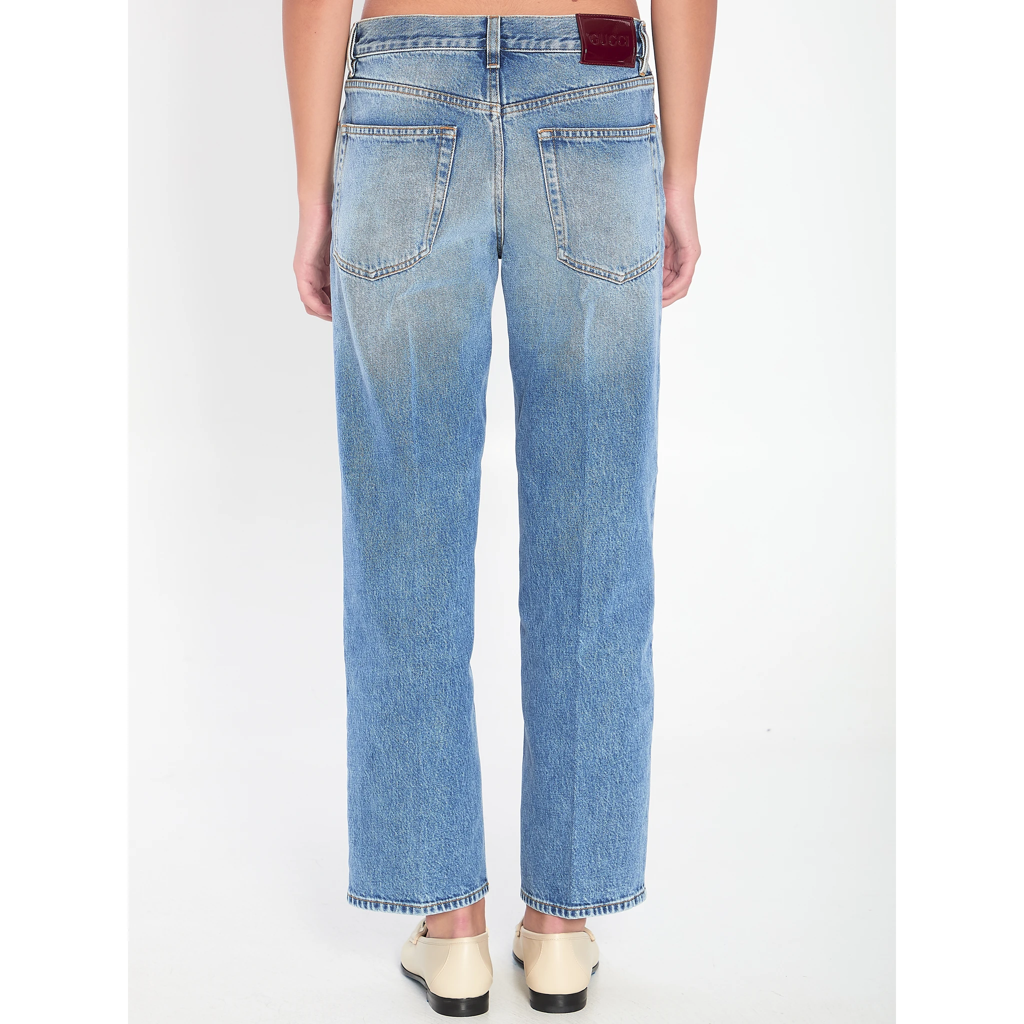 Straight-cut jeans