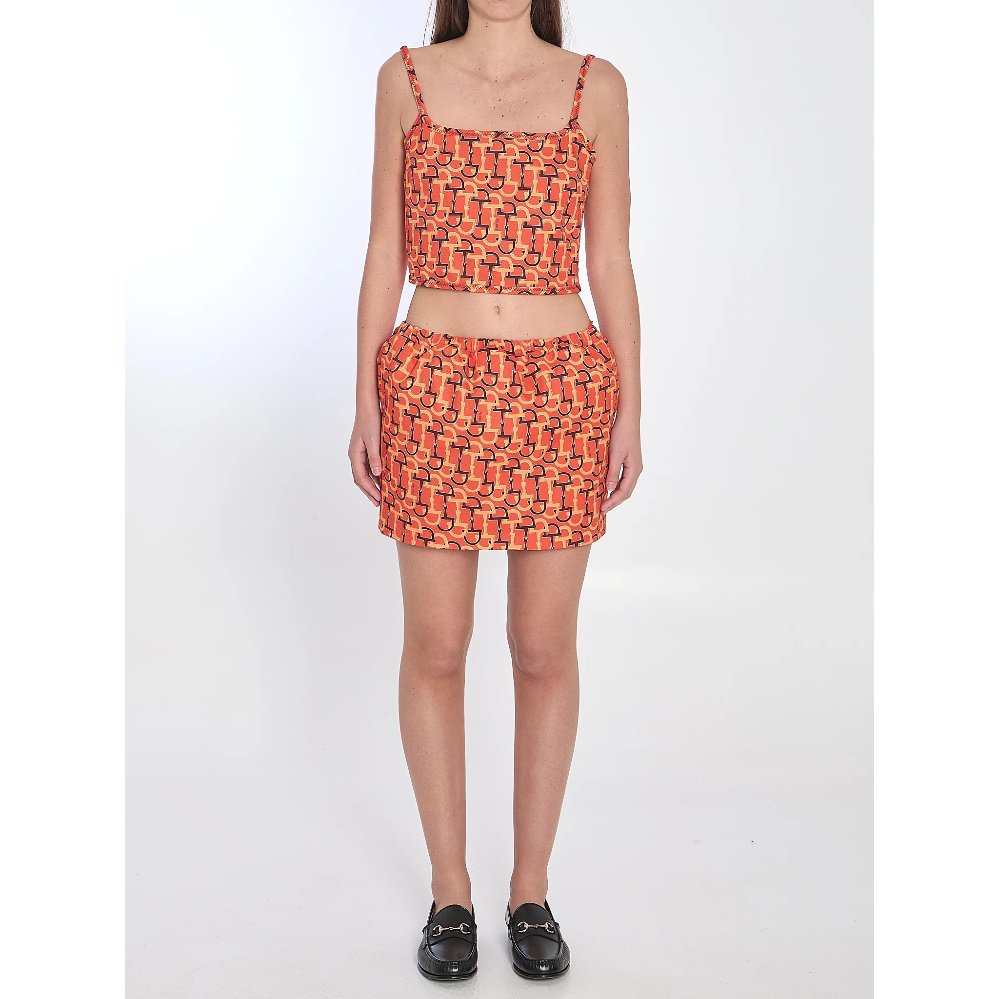 Printed mini skirt