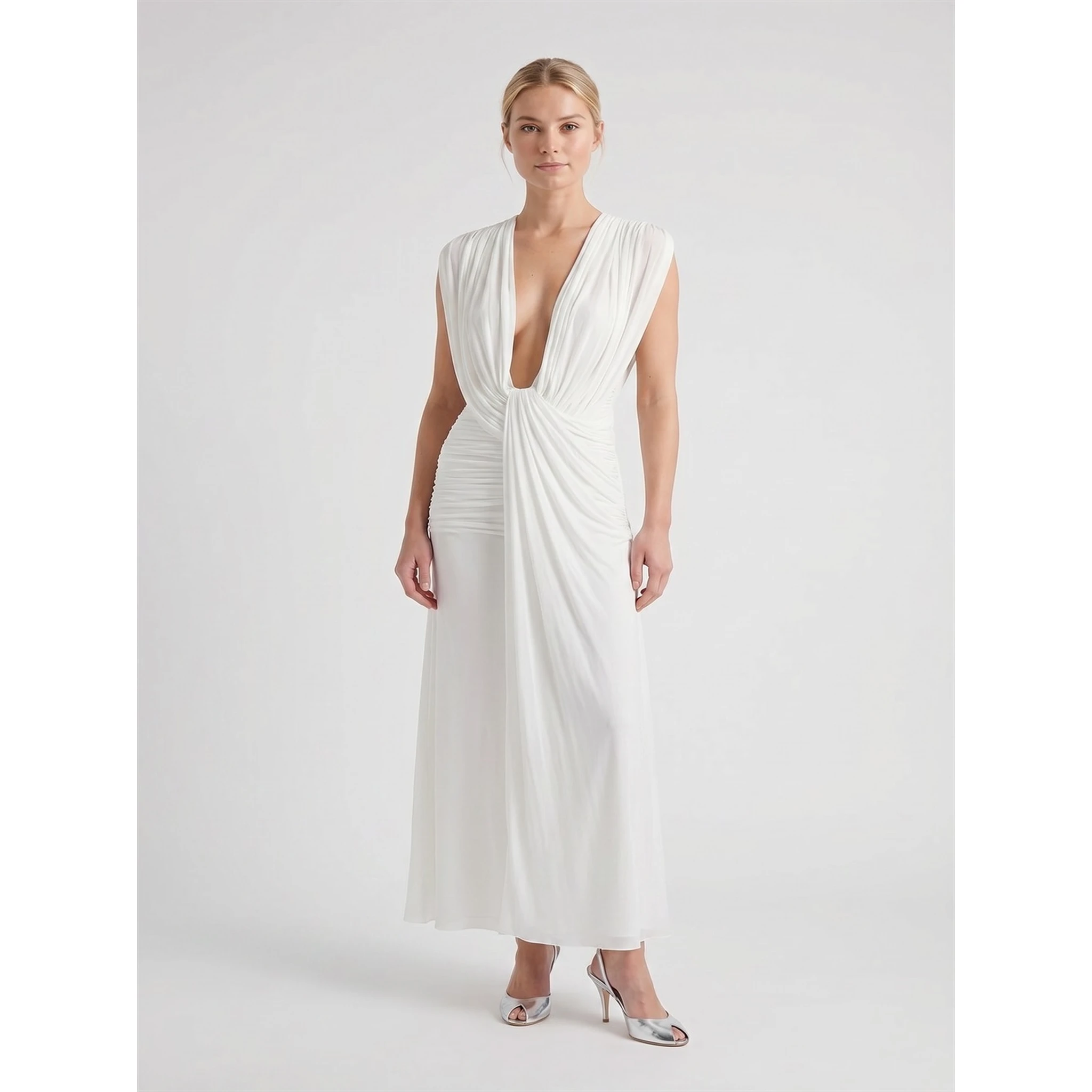 RIPPLE DRAPE GOWN