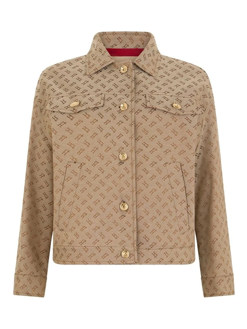 Brown Cotton Denim Jacket