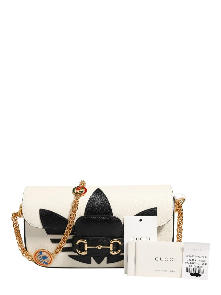 Gucci x Adidas Horsebit 1955 Shoulder Bag Black/White alternative