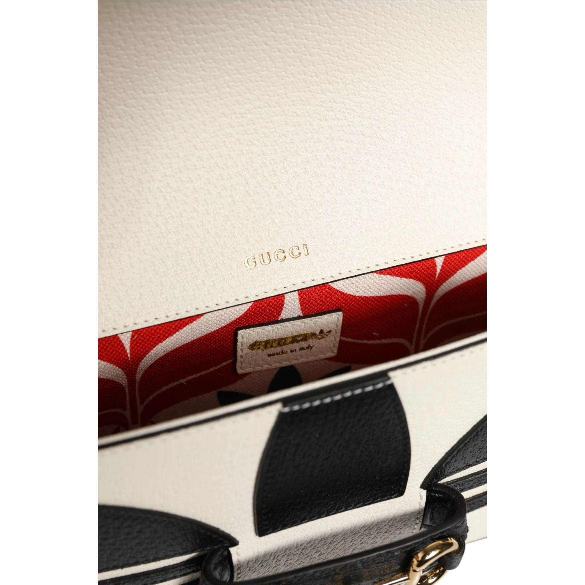 Gucci x Adidas Horsebit 1955 Shoulder Bag Black/White