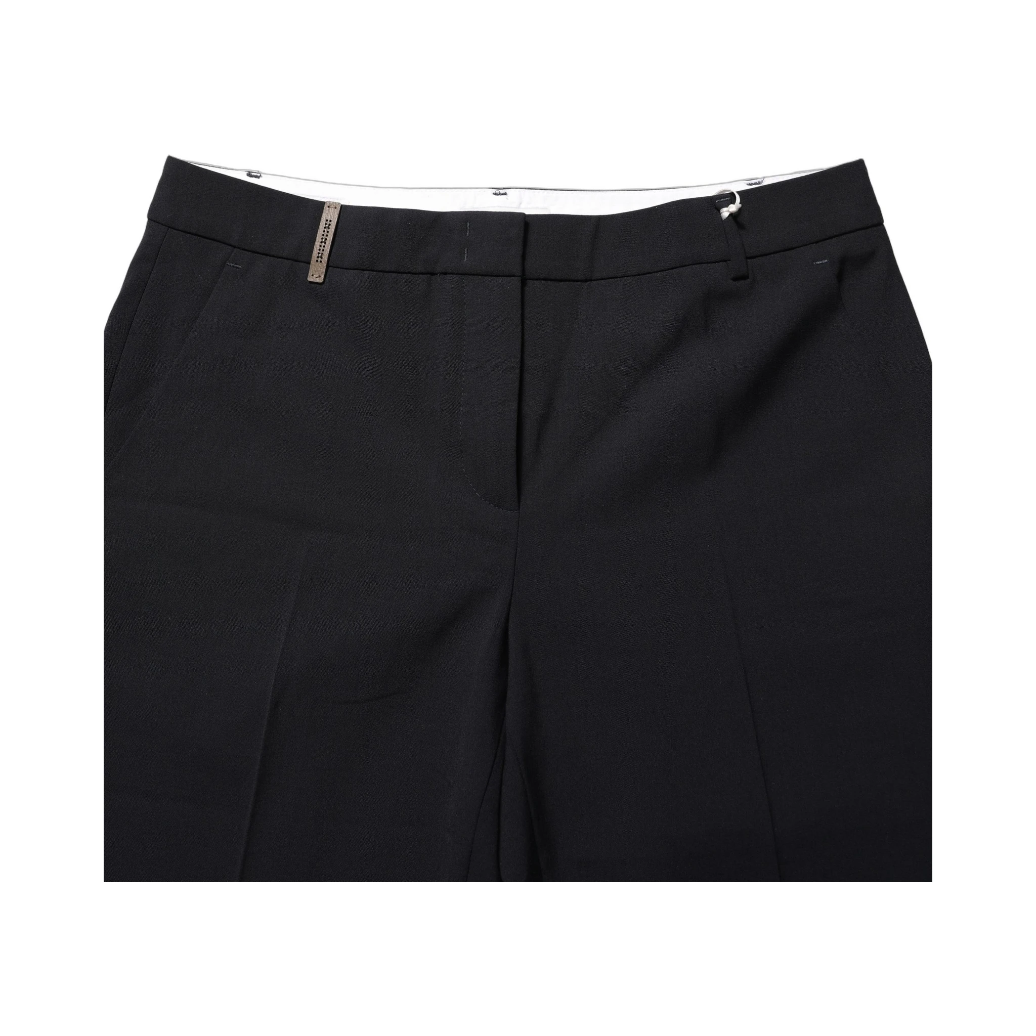 Black Skinny Mid Waist Chino Women Trouser Pants