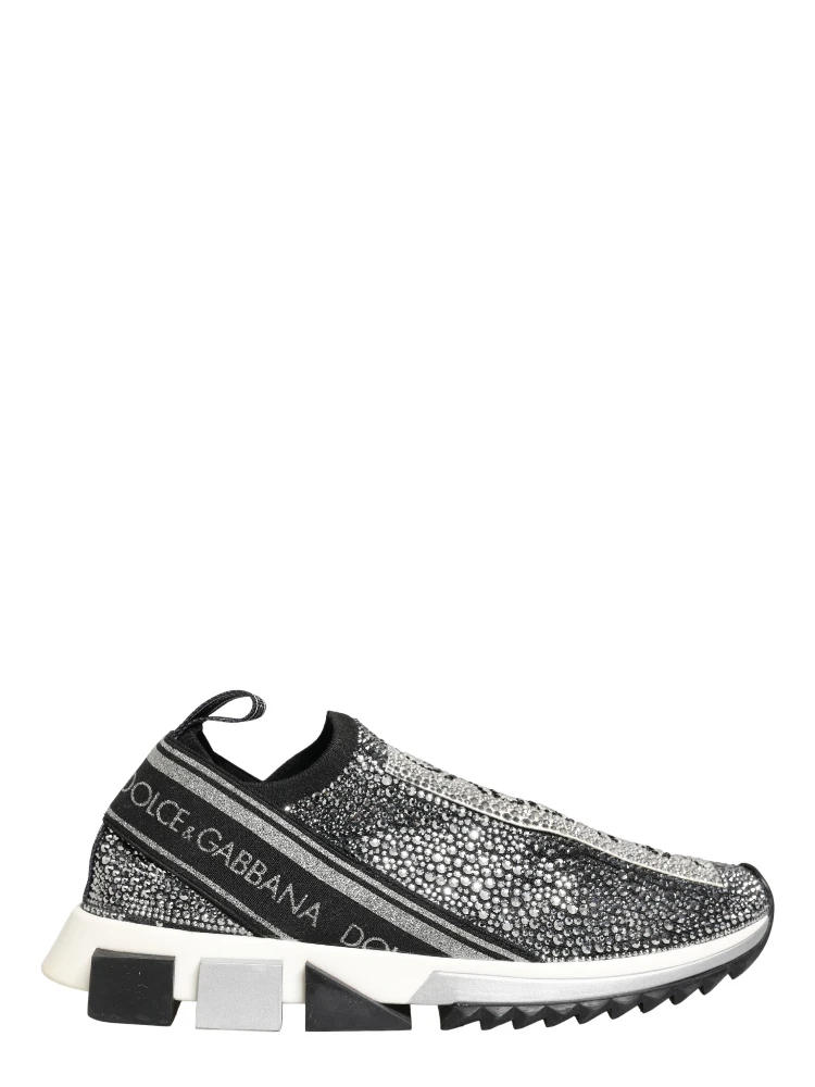 Silver Crystal Logo Slip On Sorrento Sneakers Shoes alternative