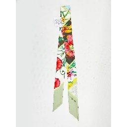 Printed silk twill ribbon