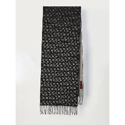 Wool and cashmere GG scarf
