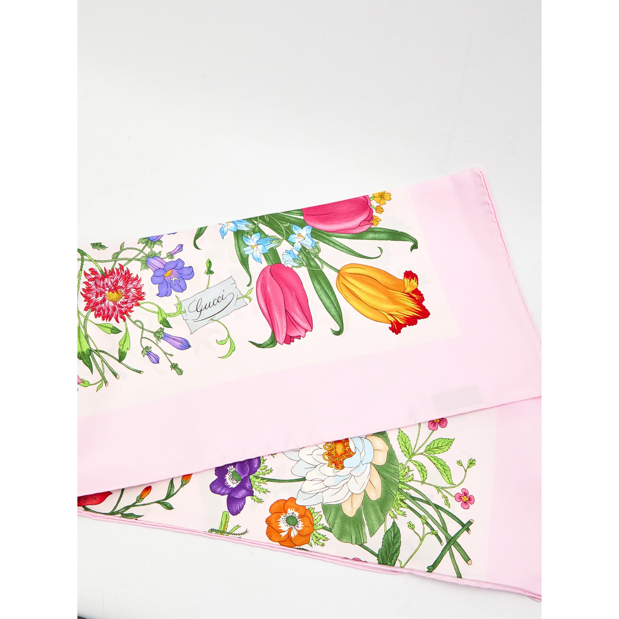 Printed silk twill carré