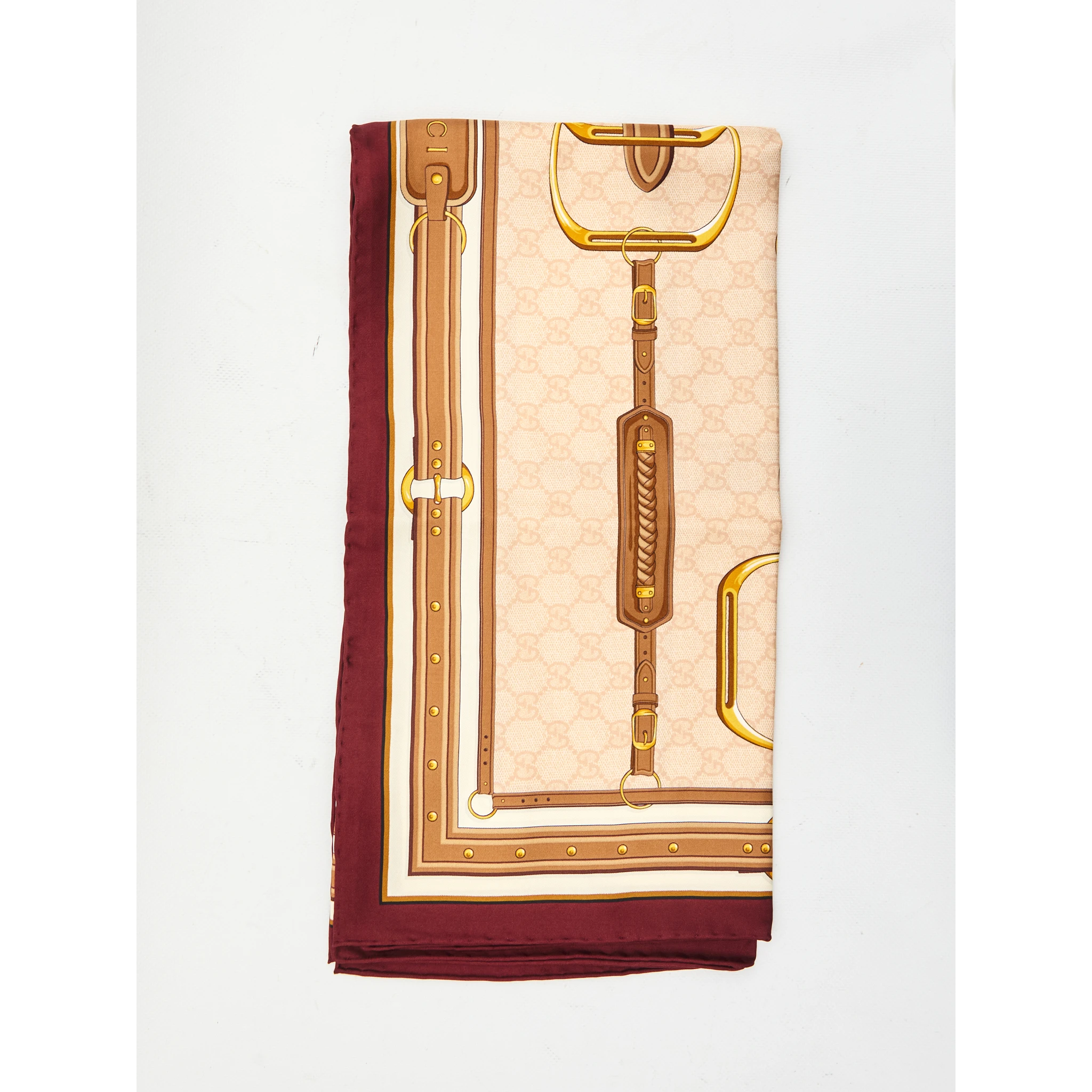 Printed silk twill carré