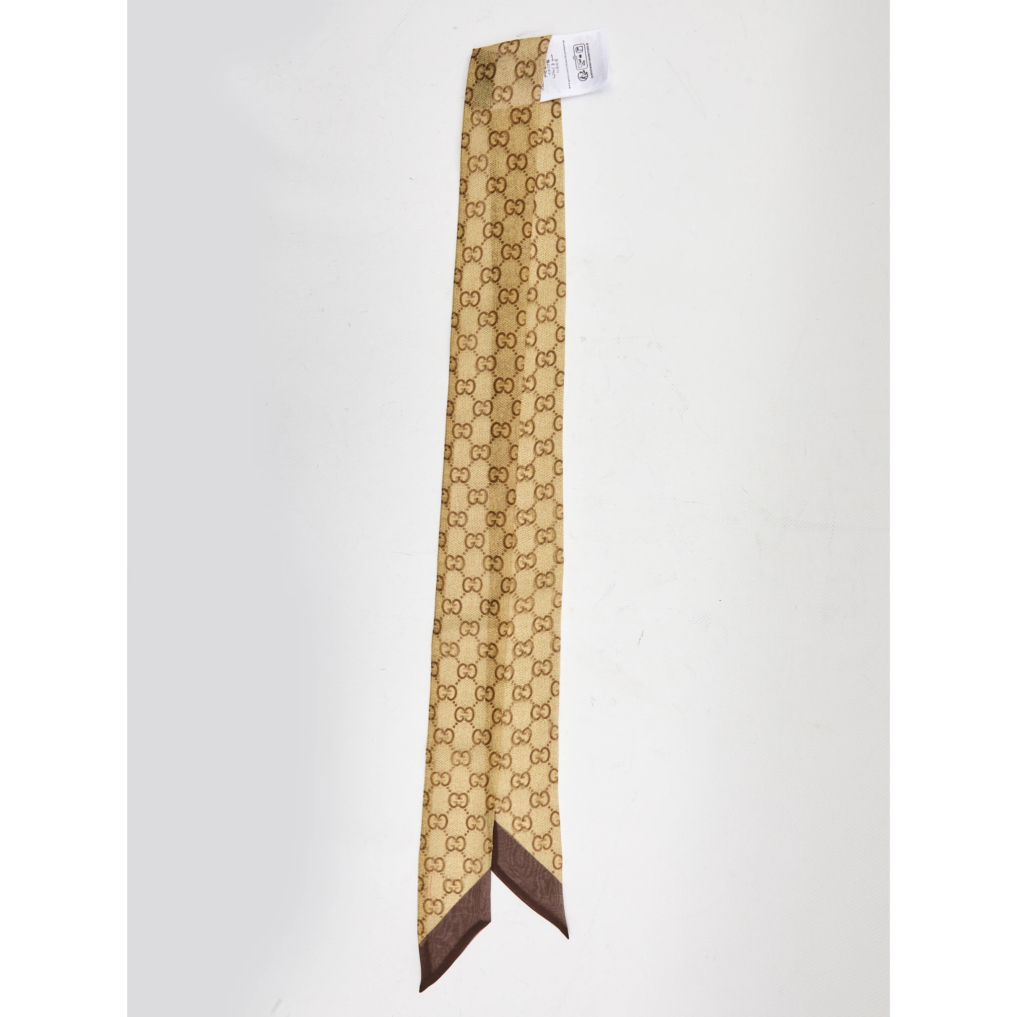 Printed silk chiffon ribbon