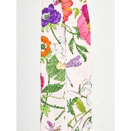 Printed silk twill ribbon