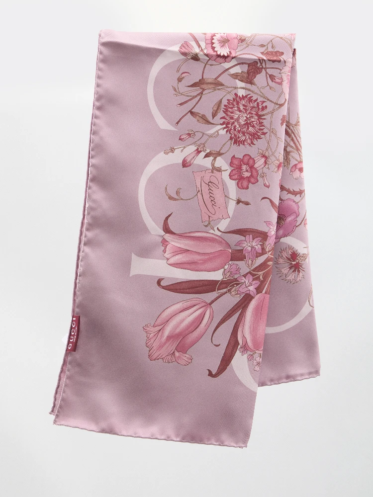 Printed silk foulard