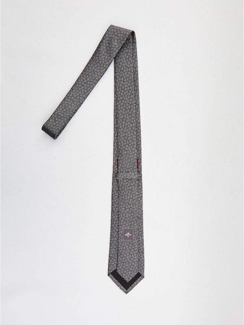 Jacquard silk tie