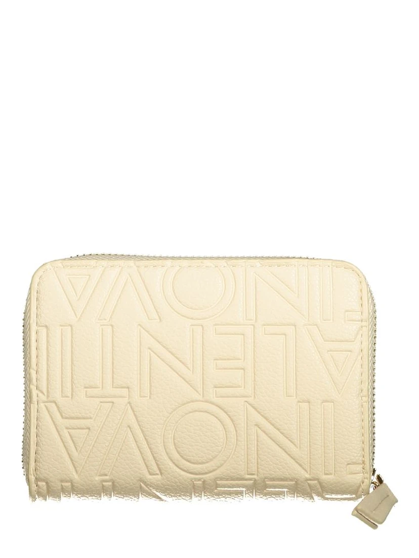 Beige Polyurethane Women's Wallet