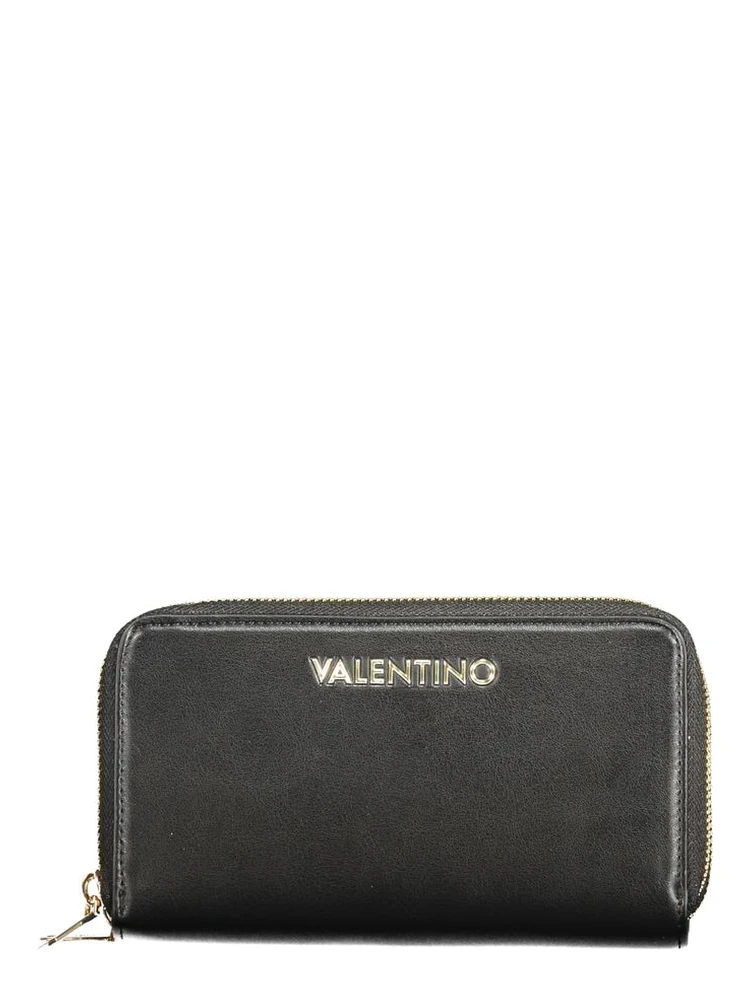 Black Polyurethane Women's Wallet