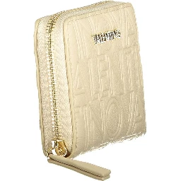 Beige Polyurethane Women's Wallet