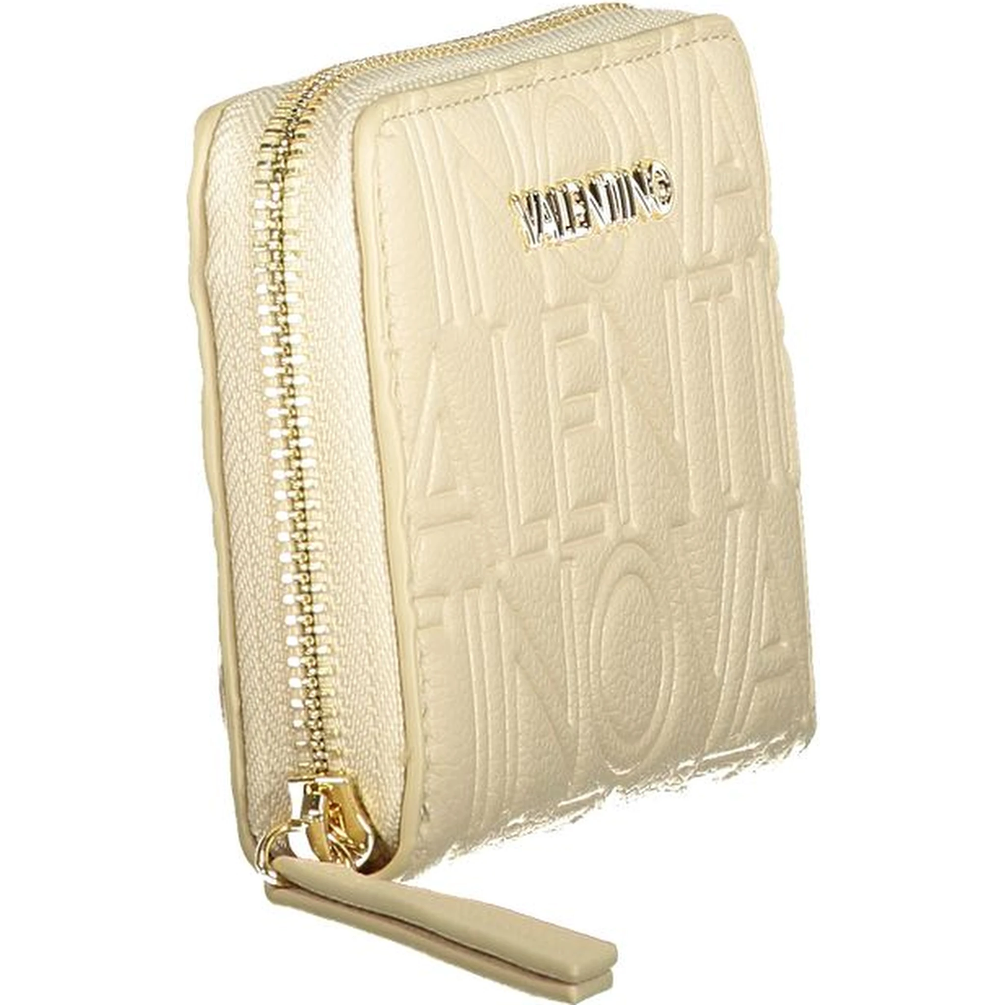 Beige Polyurethane Women's Wallet
