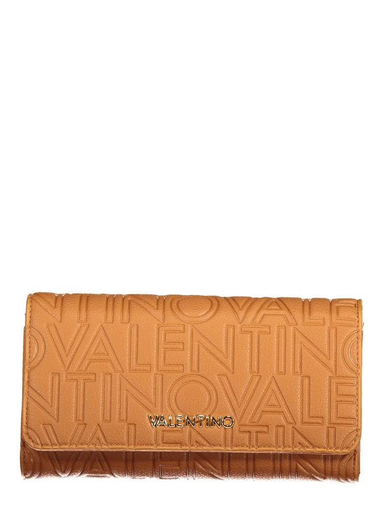Brown Polyurethane Women's Wallet