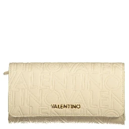 Beige Polyurethane Women Wallet