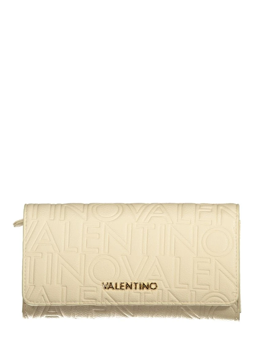 Beige Polyurethane Women Wallet