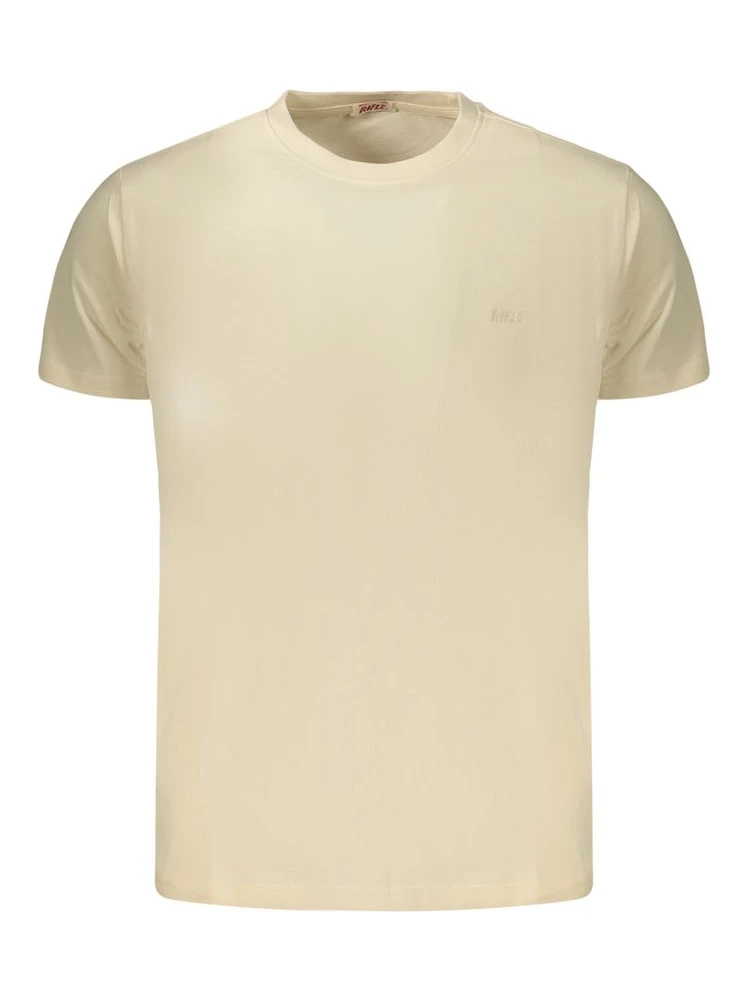 Beige Cotton Mens T-Shirt
