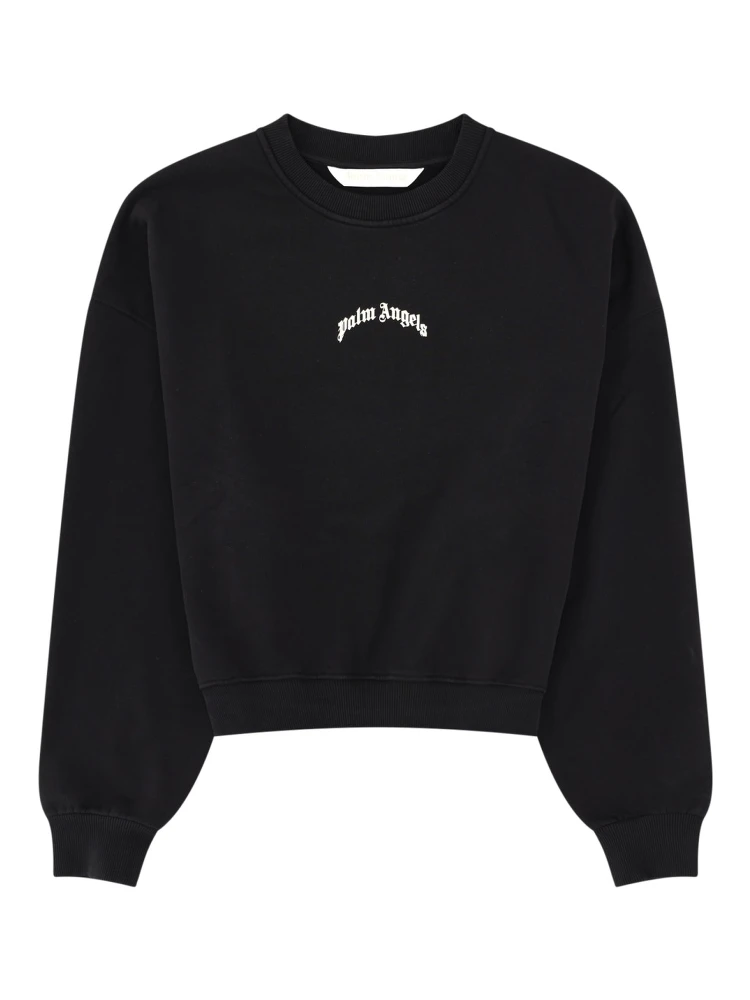 FELPA CROP CON LOGO