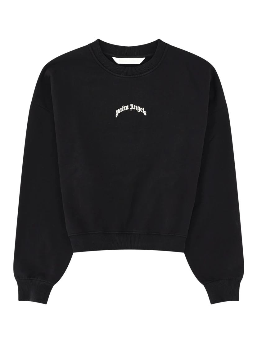 FELPA CROP CON LOGO