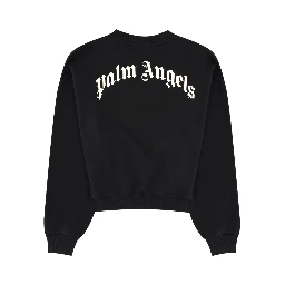 FELPA CROP CON LOGO