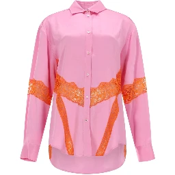 CAMICIA CON INSERTI IN PIZZO