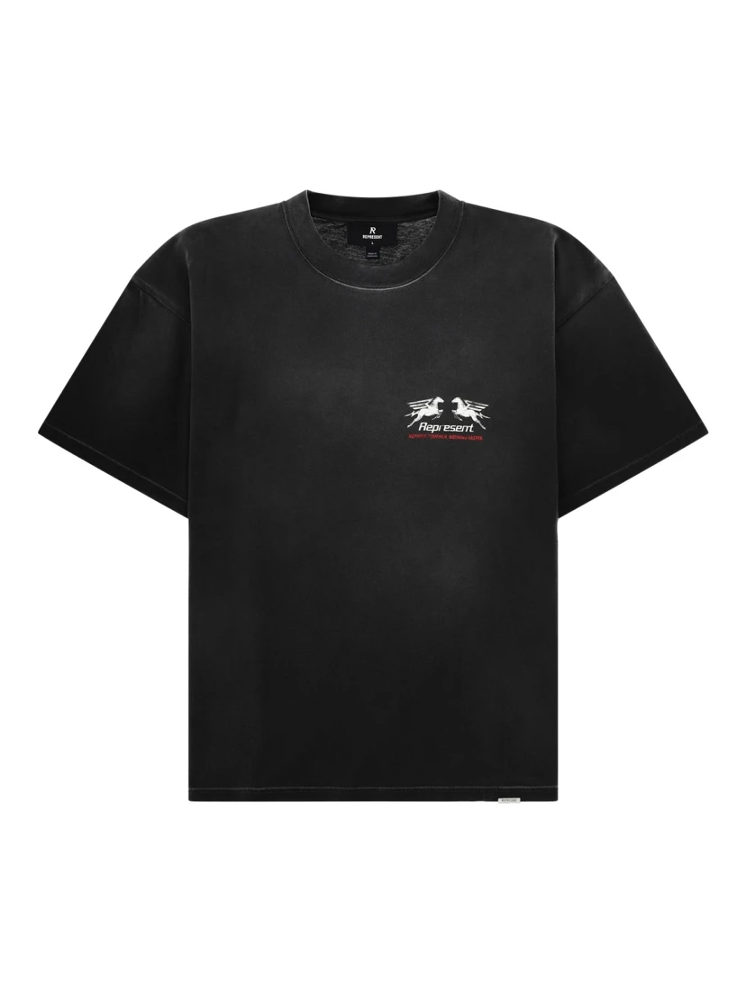 T-SHIRT CON STAMPA "24 HOUR SERVICE"