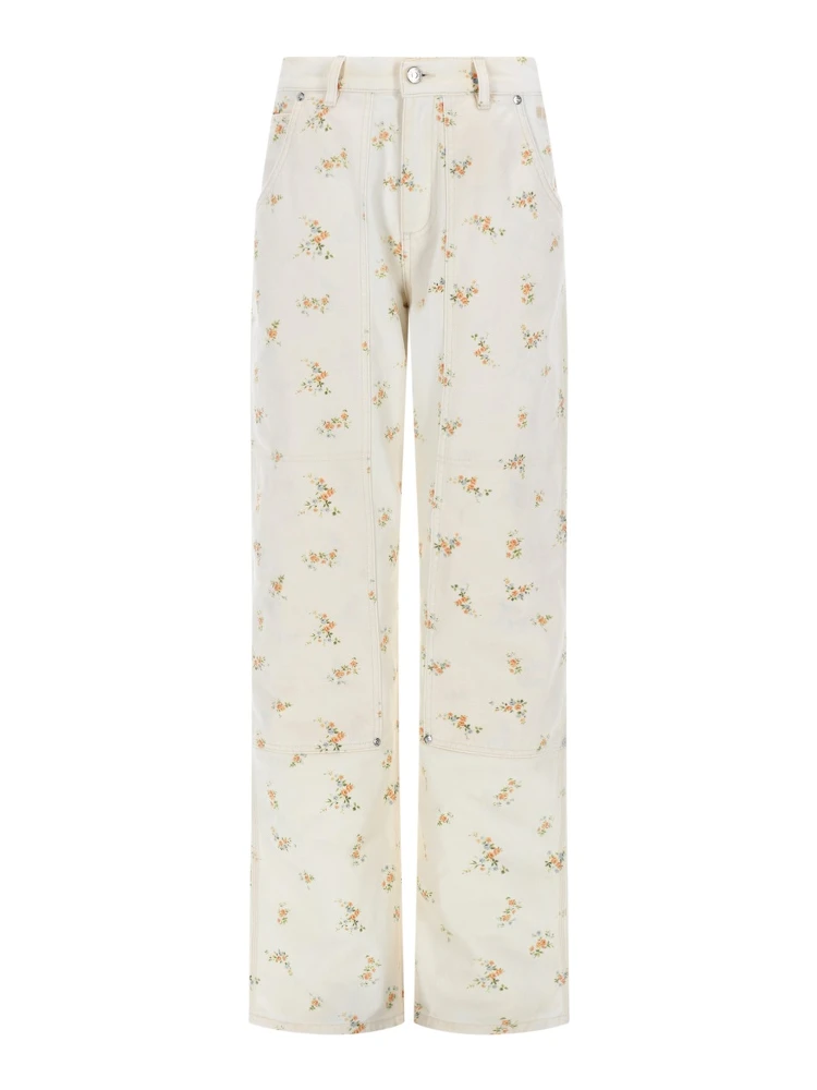 PANTALONE CON MOTIVO FLOREALE