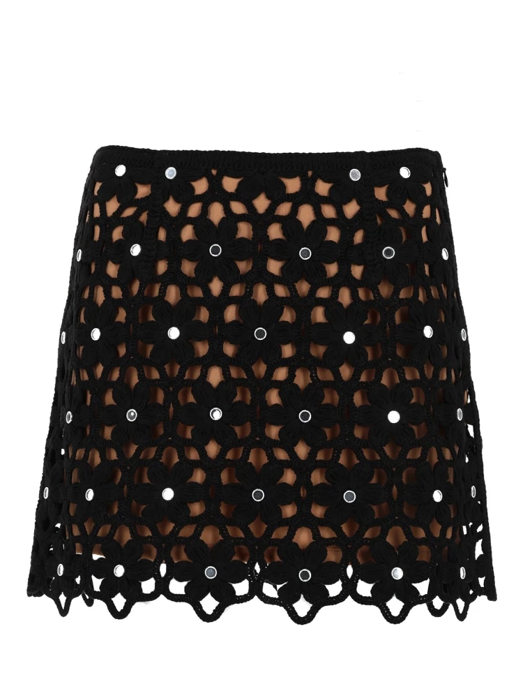 GONNA CROCHET CON MOTIVO FLOREALE