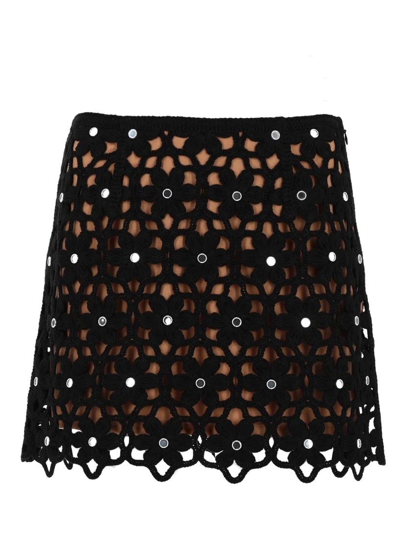 GONNA CROCHET CON MOTIVO FLOREALE